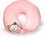 Puckator Swapseazzz Peluche Cuscino da Viaggio 2 in 1 Lola La Gatta Bianco Cuscini da Viaggio Standard Naty Shop