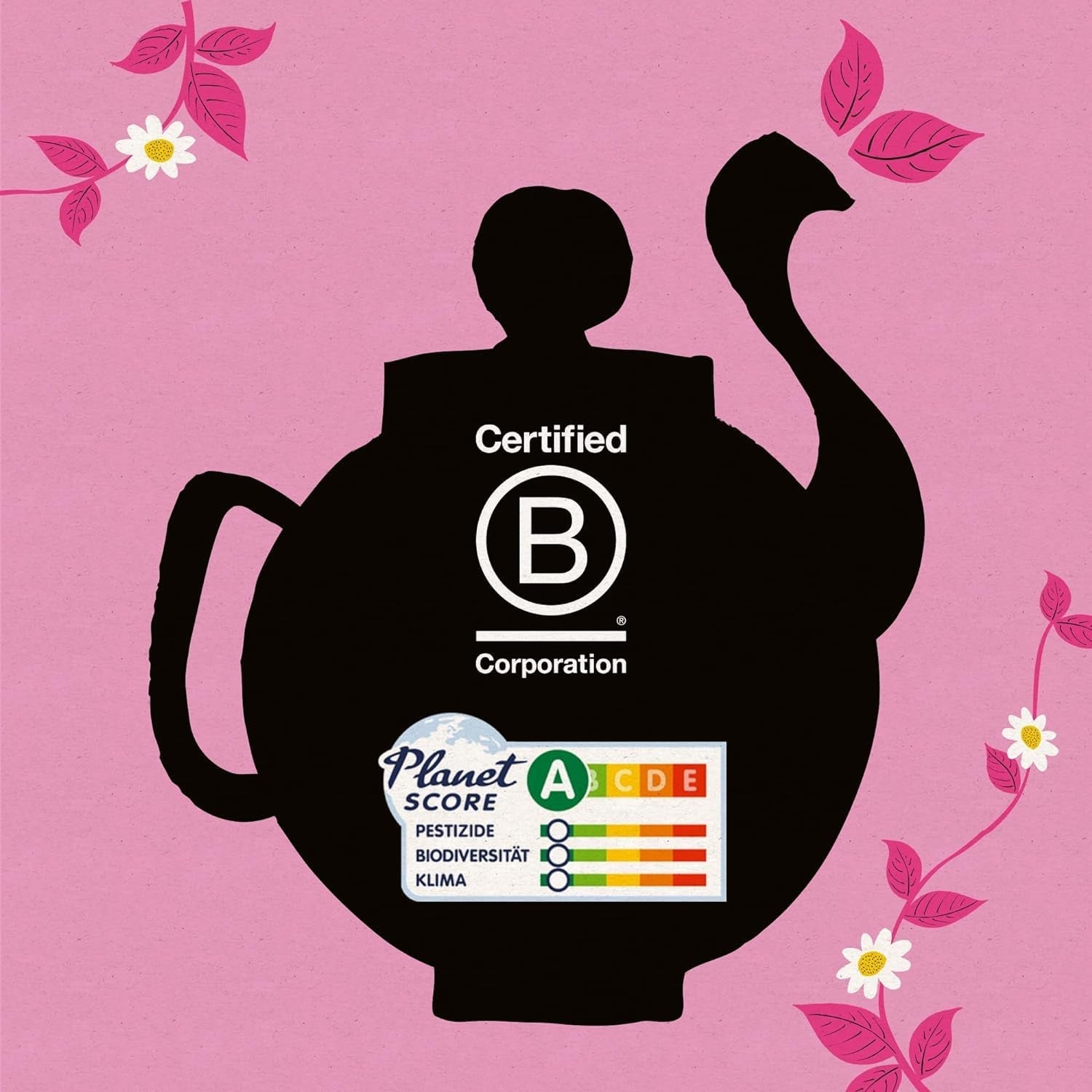 4Er Pack CUPPER Tè alla frutta biologico "Infuso di mirtillo rosso e lampone", 4X20 bustine di tè non bianco, biologico, commercio equo e solidale