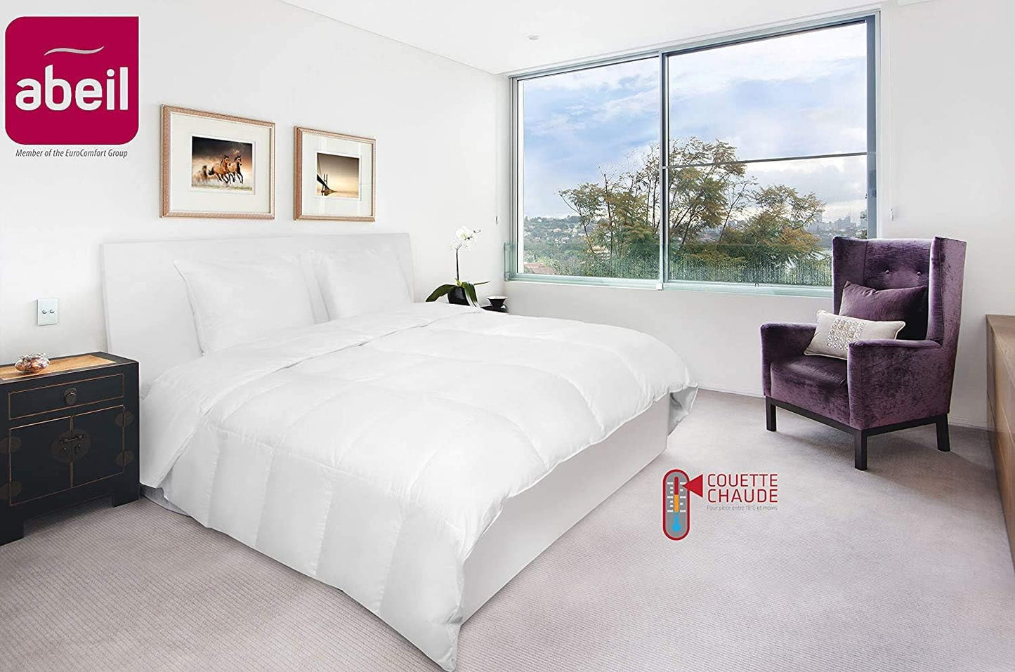 Trapunta Abeil Premium Ultima Comfort in cotone percalle, 200 X 200 Cm Trapunte e trapunte Naty Shop