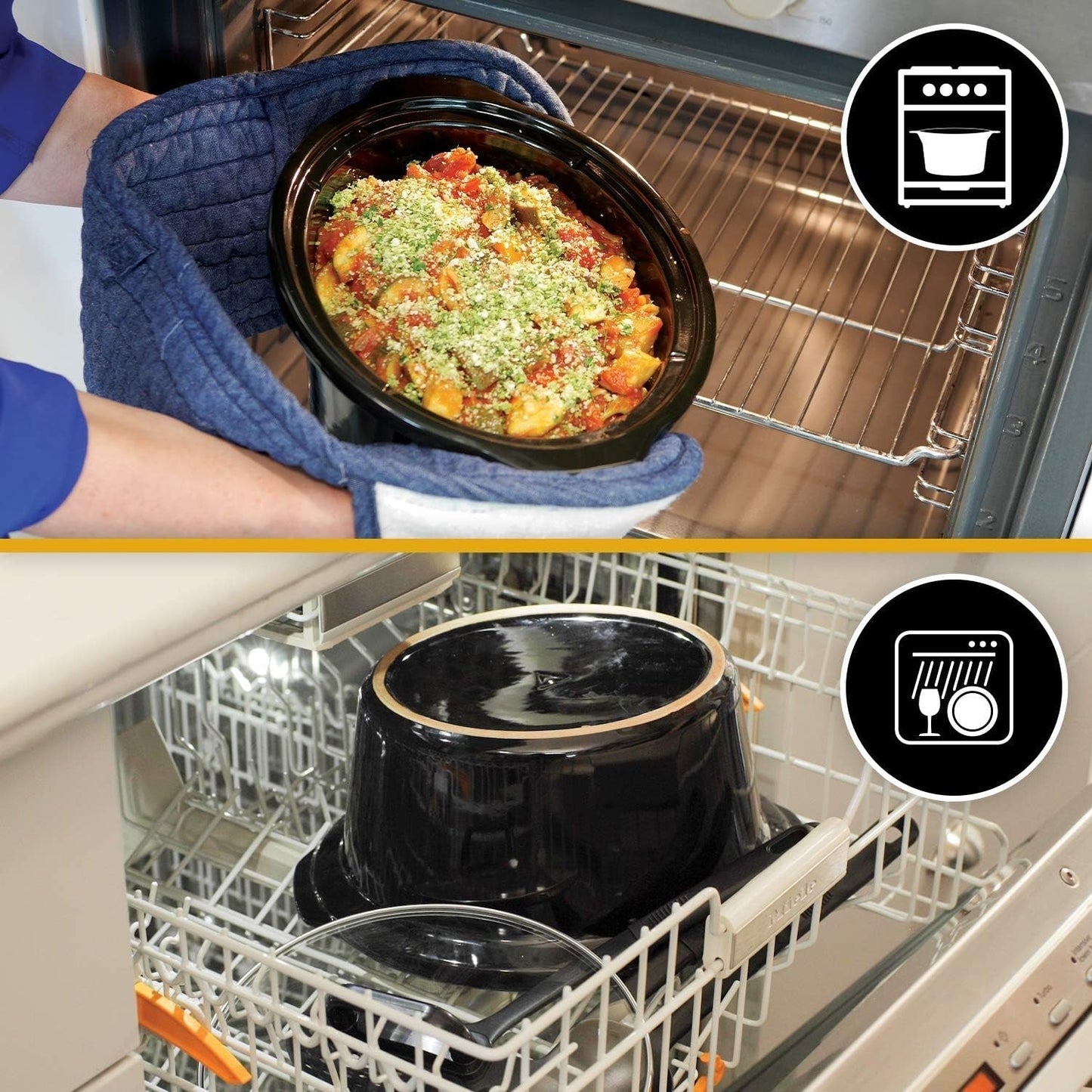 Slow Cooker digitale Crockpot, funzione mantenimento in caldo, 2,4 litri (1-2 persone) Slow Cooker Naty Shop