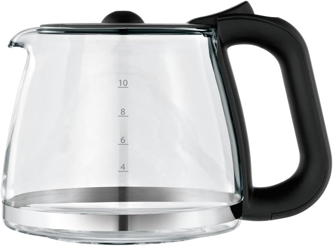 Macchina per caffè espresso WMF Bueno con caraffa in vetro, caffè filtro, 10 tazze, pulsante on/off, sistema antigoccia, filtro oscillante, arresto automatico, piastra riscaldante, 1000W
