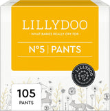 Pantaloni skin friendly LILLYDOO taglia 5 (12-17 kg) scatola mensile (105 pezzi)