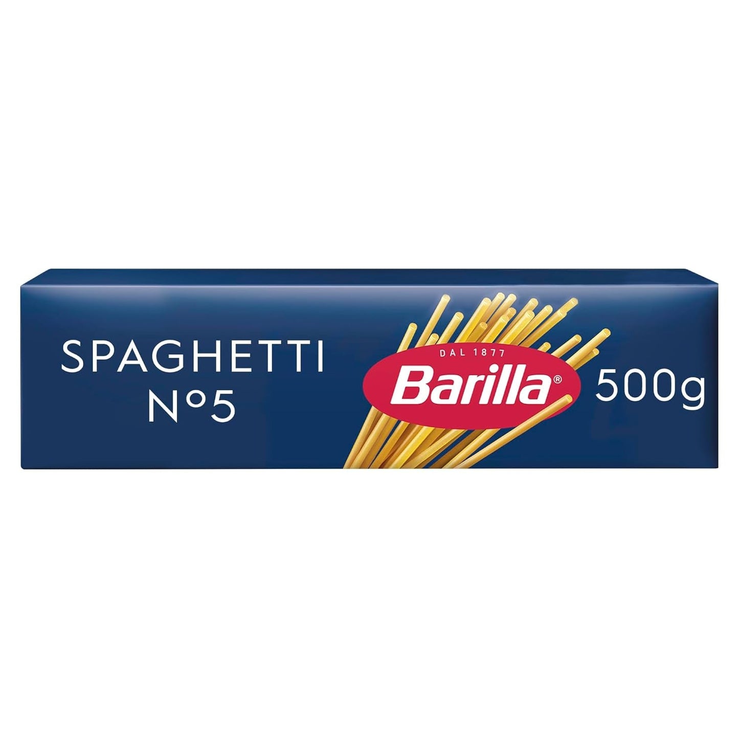 Barilla Pasta Klassische Spaghetti n.5 aus Hartweizen di alta qualità immer al dente, (1 x 500 g), insapore