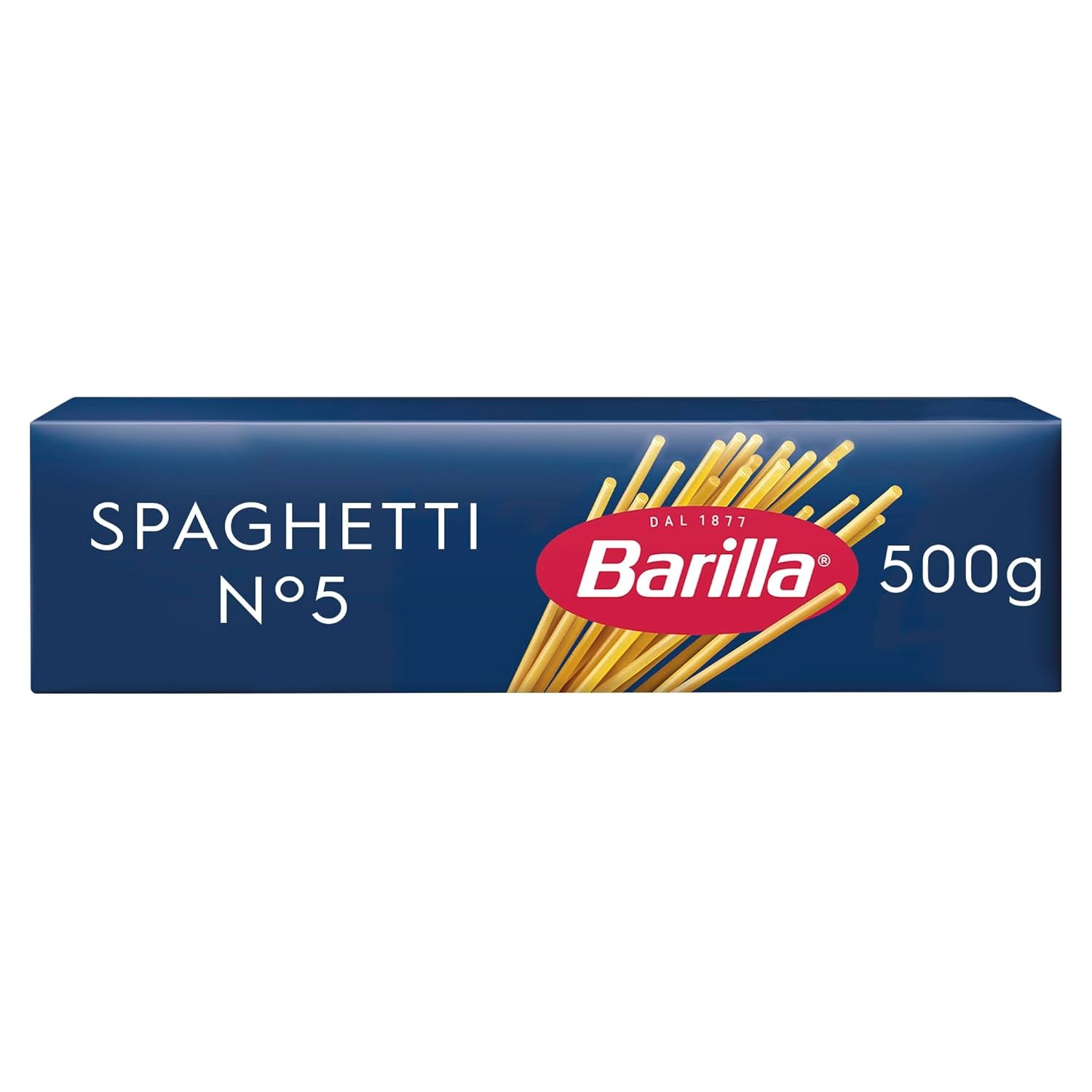 Barilla Pasta Klassische Spaghetti n.5 aus Hartweizen di alta qualità immer al dente, (1 x 500 g), insapore