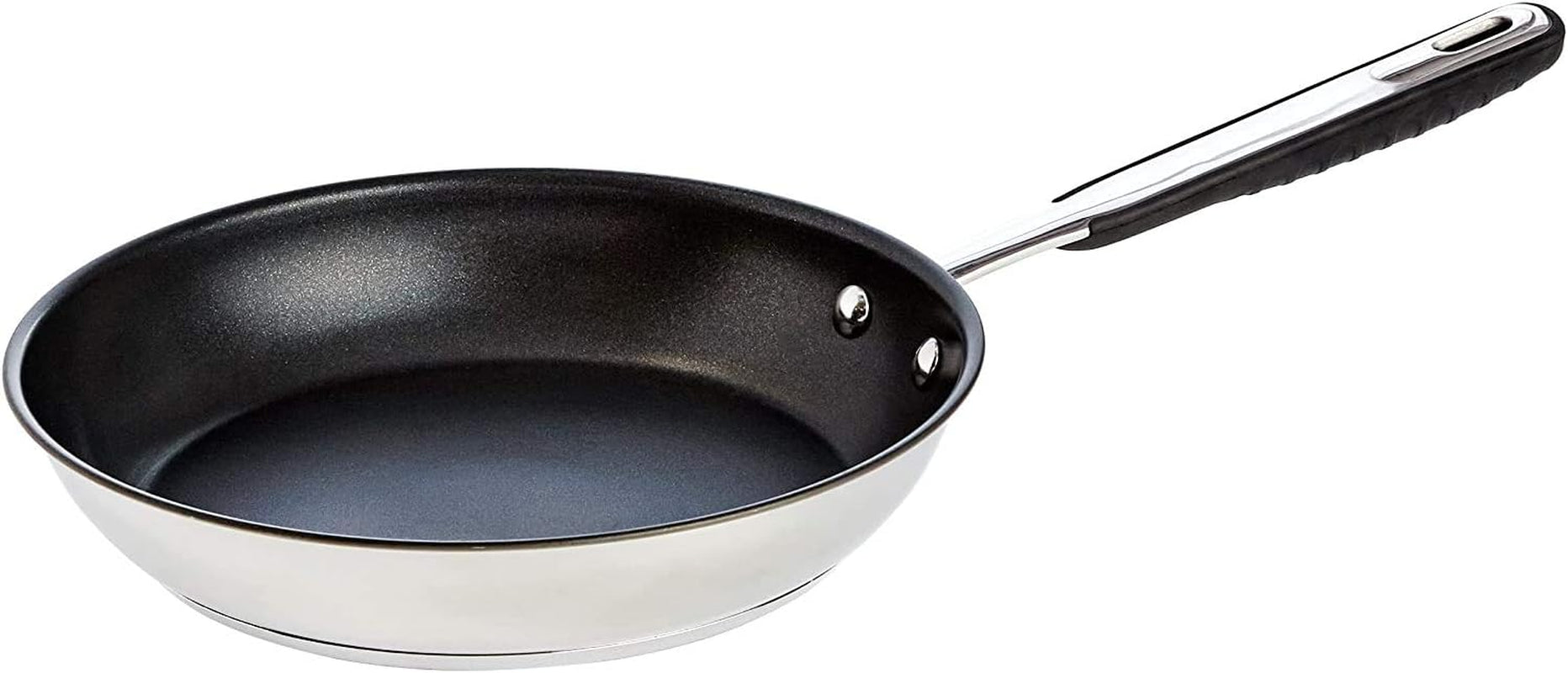 Padella in acciaio inox con rivestimento antiaderente - adatta all'induzione, con comodo manico - Pentole e Padelle 28 Cm Naty Shop Padella in acciaio inox 28 Cm