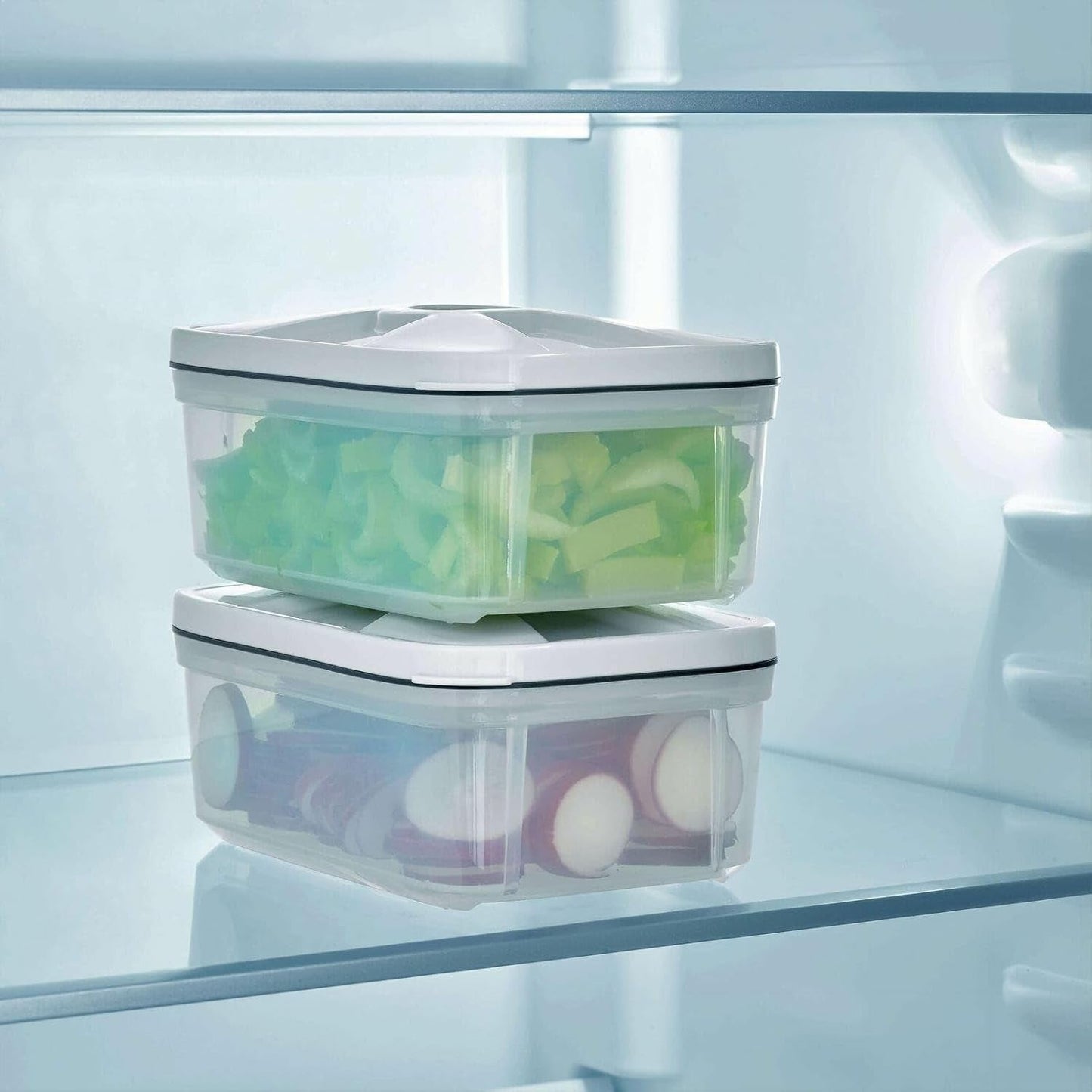 Contenitore sottovuoto SEVERIN, contenitore sottovuoto durevole con un volume di 0,75 litri per contenitore, 2 set, trasparente, plastica, elettrodomestici da cucina, ZB 3620 Contenitori per alimenti Naty Shop