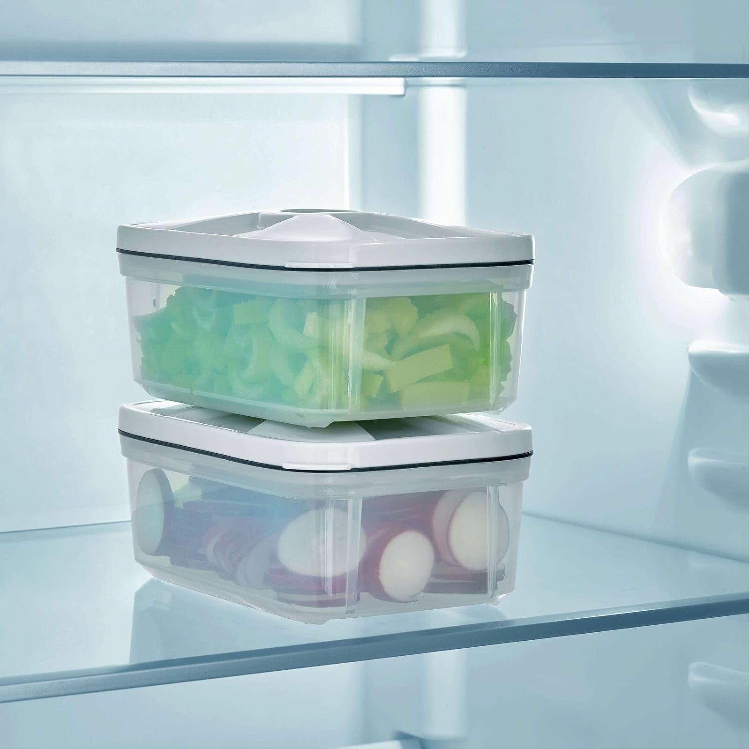 Contenitore sottovuoto SEVERIN, contenitore sottovuoto durevole con un volume di 0,75 litri per contenitore, 2 set, trasparente, plastica, elettrodomestici da cucina, ZB 3620 Contenitori per alimenti Naty Shop