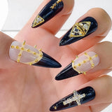 Mini Metall Nieten Punk Nail Charms Oro Argento Strasssteine ​​​​Nägel Charm Kegel Spikes Nagelschmuck Glitzersteine ​​​​Borchie per nail art Nagel Steine ​​​​Legierung Nagelanhänger Strass Nageldesign Zubehör