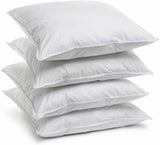 Bleu Câlin Home Collection Set 4 cuscini Cliniguard Antiacaro Bianco 60X60 Cm Cuscini standard Naty Shop Set 4 federe