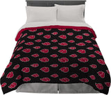 Franco Naruto Anime Akatsuki Modello Morbida Biancheria da Letto in Microfibra Piumino Queen, (Prodotto Ufficiale Naruto) Piumini e Trapunte Naty Shop Naruto Queen