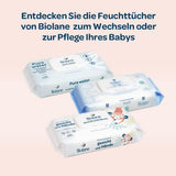 BIOLANE - Salviette umidificate per neonati, viso e mani - Salviette detergenti extra delicate per l'igiene - Salviette umidificate per neonati dalla nascita - Senza alcool - 12 x 64 salviette (768 salviette)