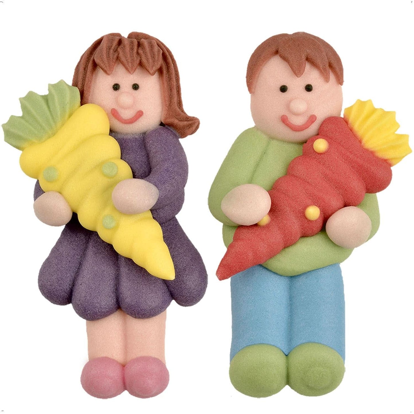 Günthart, 8 figurine di zucchero per l'inizio della scuola e delle lettere, 115 grammi Sprinkles Naty Shop