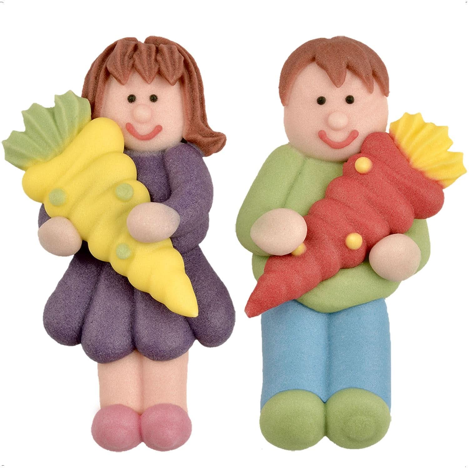 Günthart, 8 figurine di zucchero per l'inizio della scuola e delle lettere, 115 grammi Sprinkles Naty Shop