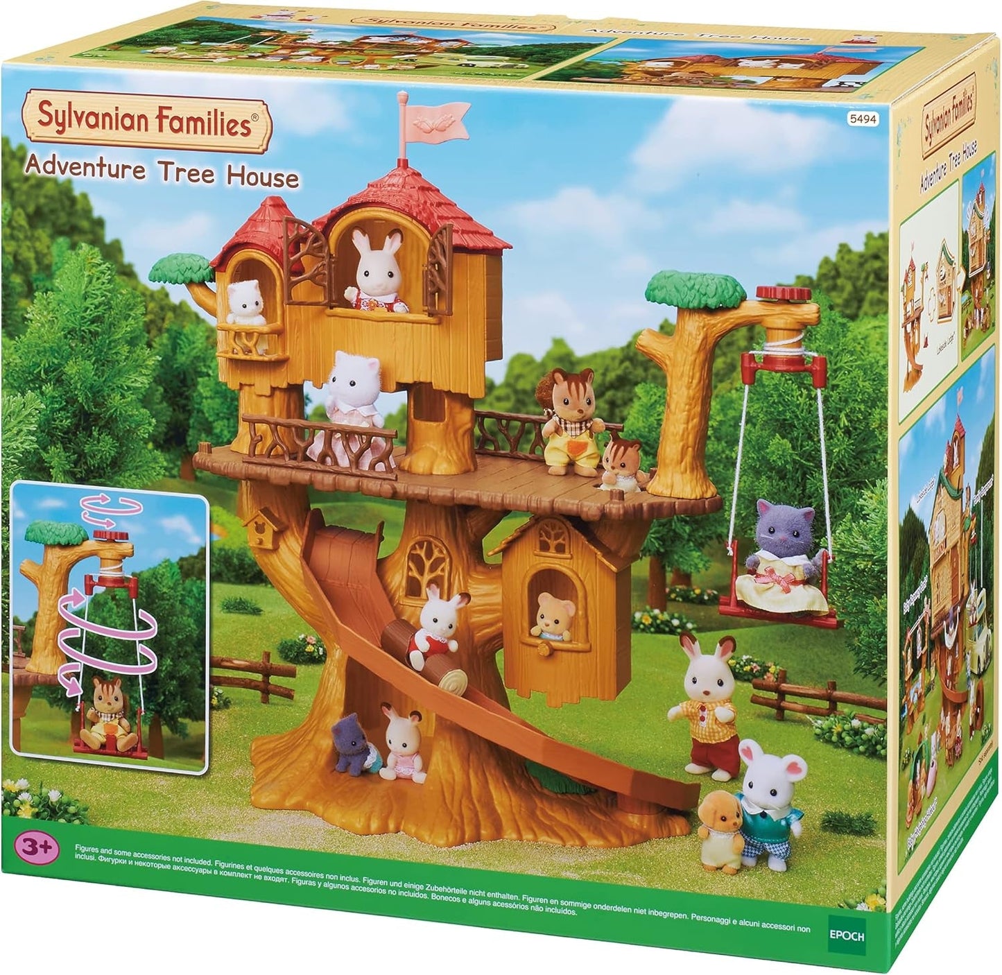 Sylvanian Families 5494 Adventure Tree House - Casa delle bambole Playset Case delle bambole Naty Shop