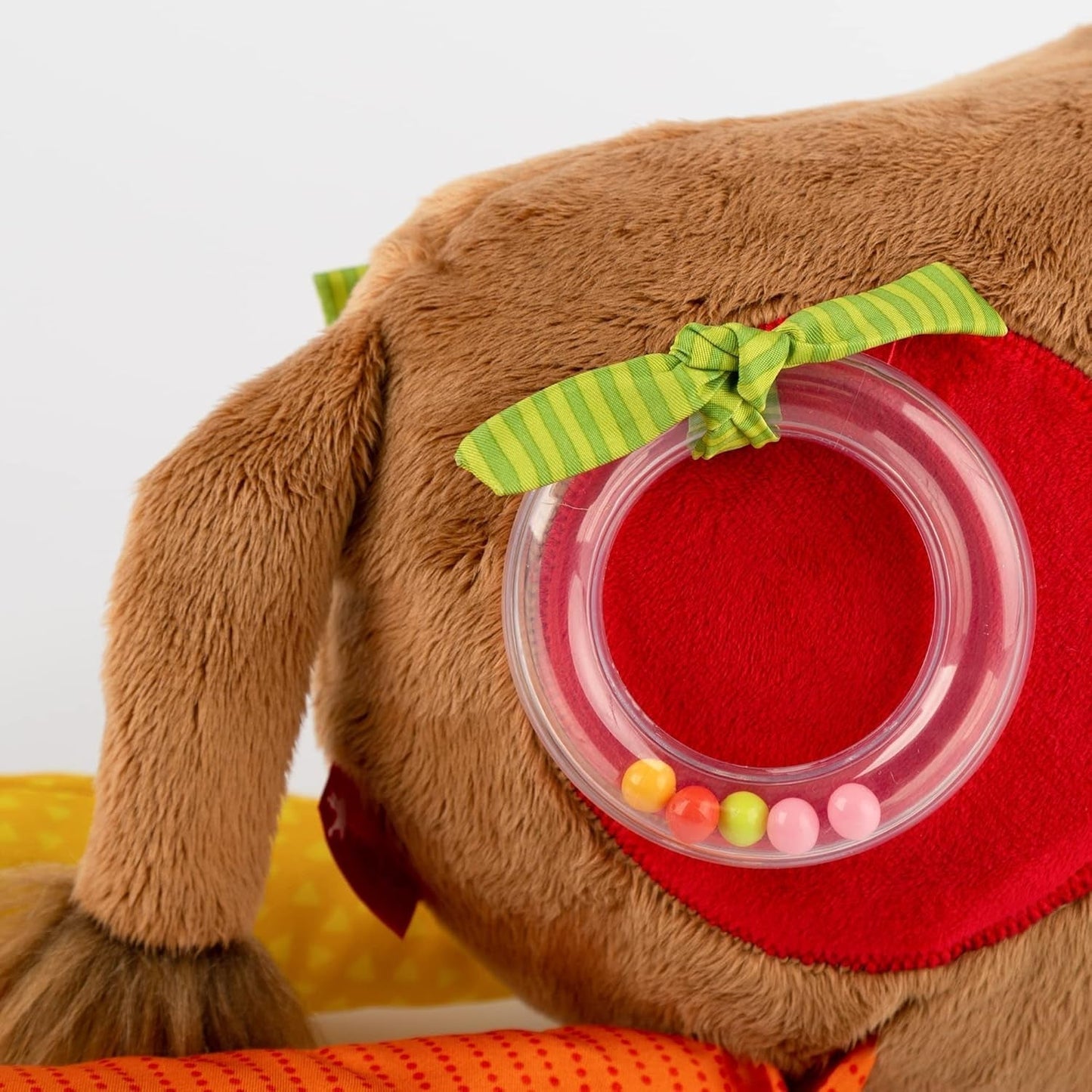 SIGIKID 42863 Giraffa XXL Giocattolo per bebè, Giocattolo educativo PlayQ, Peluche con anello da dentizione, Sonaglio, Specchio, Cigolio, per neonati e bambini a partire da 3 mesi, Multicolore/Giraffa 72 cm Giocattoli Bebe Naty Shop