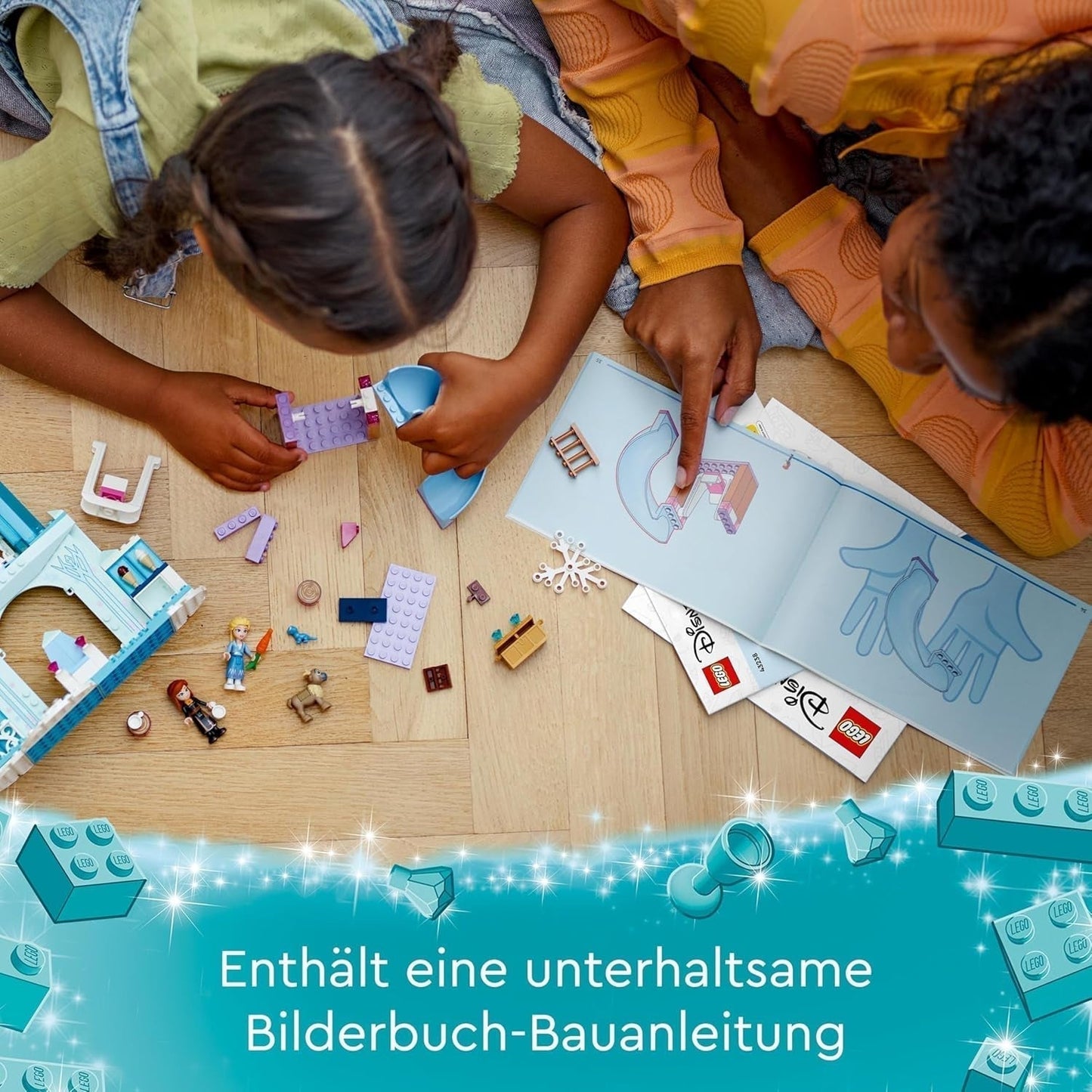 LEGO Disney Frozen Il Palazzo di Ghiaccio di Elsa, il Castello della Regina di Ghiaccio, la bambola della Principessa ELSA e Anna, più 2 personaggi di animali, fantastico regalo per bambine e bambini di 4 anni 43238 Set da costruzione Besuche den LEGO-Store