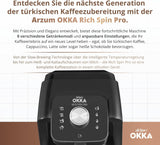 MACCHINA PER CAFFÈ TURCO Arzum OKKA RICH SPIN PRO (cromata)