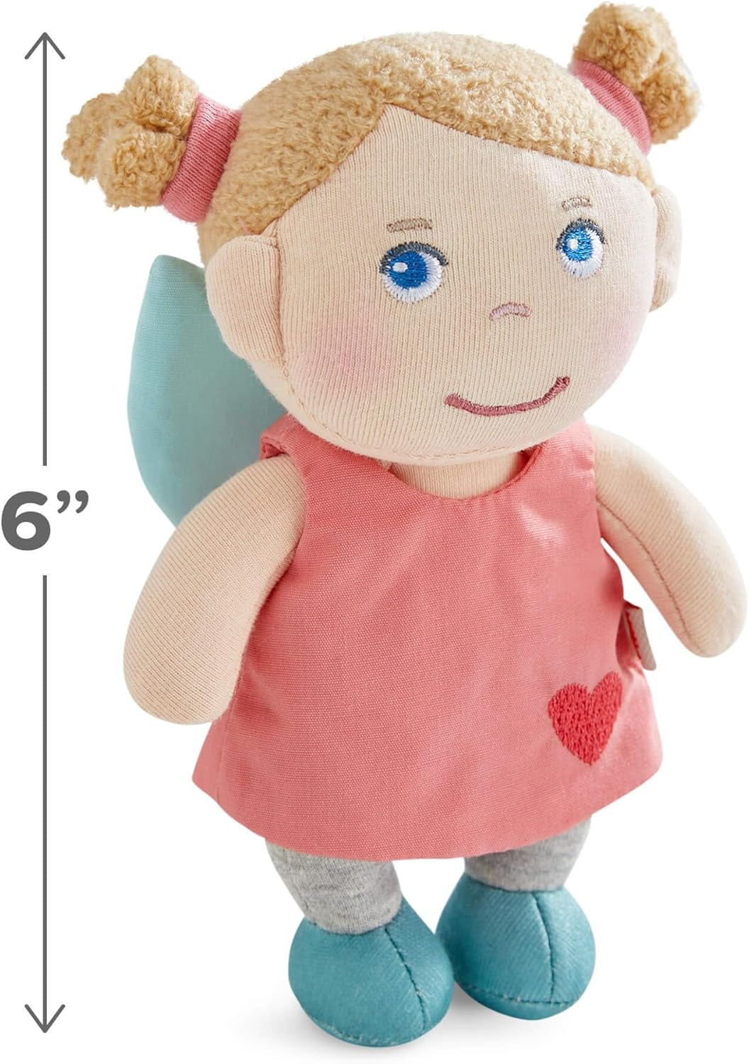 HABA Guardian Angel Lore - Soffice bambola in tessuto (15 cm), regalo di benvenuto perfetto per neonati e bambini piccoli - Lavabile a 30 °C - 2011870001