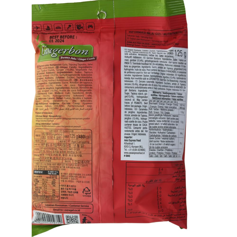 Caramelle allo zenzero - (1 x 125 g) (confezione da 3)