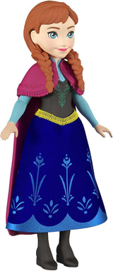 Mattel DISNEY La Regina dei Ghiacci Anna e Sven, bambola e animaletto, ispirata ai personaggi animati, arti mobili, gonna e mantello staccabili, per bambini dai 3 anni in su, HLX03 Naty Shop Dolls