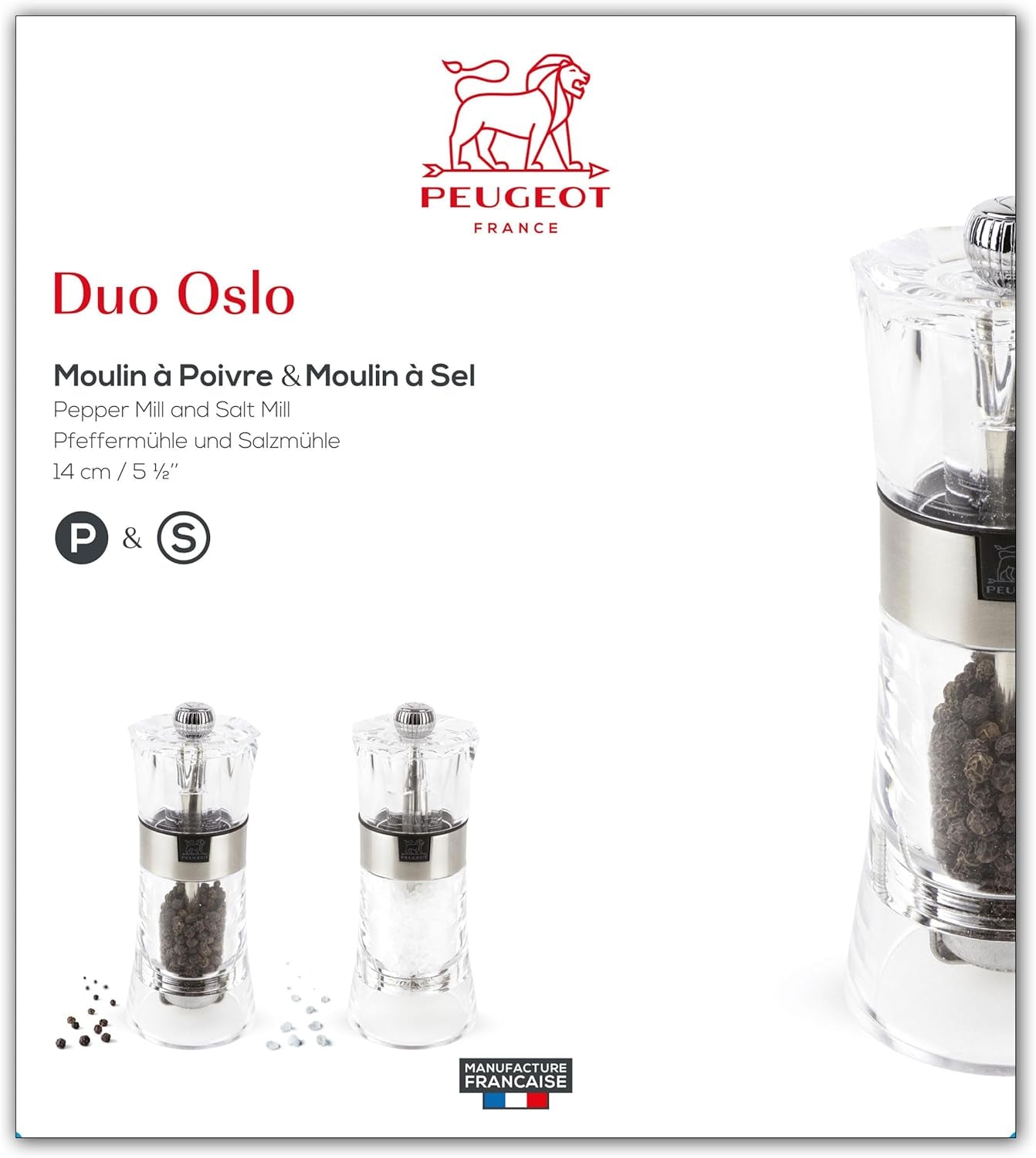 OSLO Duo acrilico/acciaio inox 14 cm Grattugie e Affettatrici Naty Shop