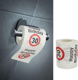 Set 4 carte igieniche "Buon 40° compleanno" │40° compleanno 24 metri 2 tessuti 180Gr/Qm │ Carta igienica motivo carta igienica (4 X carta igienica 40)