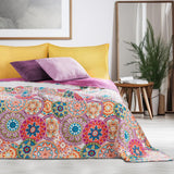 Decoking 12222 Copriletto 200X220 Cm Rosa Viola Bianco Colorato Antracite Copriletto Due Lati Colorato Rosa Bianco Viola Trapuntatura Bibi Letti e Coperte Besuche den DecoKing-Store