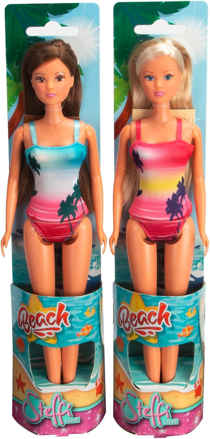 Simba Steffi Love Beach Assortimento in 2 modi Verrà spedito un solo articolo Costume da bagno Bambola da gioco 29 cm Età 3+