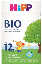 Latte di crescita biologico HiPP (4 x 600 g) dopo 12 mesi con calcio, ferro, vitamina C e D per bambini in crescita, migliore qualità biologica