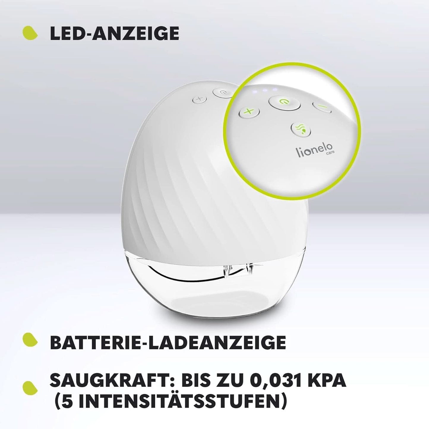 Tiralatte elettrico LIONELO Fidi Free 2, modalità massaggio, 5 livelli di intensità Accessori Alimentazione e Allattamento Bebe Naty Shop