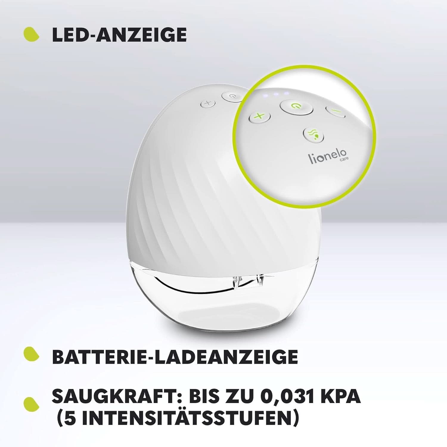 Tiralatte elettrico LIONELO Fidi Free 2, modalità massaggio, 5 livelli di intensità Accessori Alimentazione e Allattamento Bebe Naty Shop