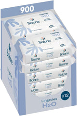 BIOLANE - Salviette umidificate per neonati con acqua - 225 salviette - 3 x 75 pezzi - Pulizia delicata ed efficace - Dalla nascita - Qualità francese