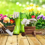 Relaxdays Carriola per Fioriera, Set da 2, Decorazione da Giardino, H x L x P: 12,5 x 26 x 12 cm, Carretto per Fiori da Piantare, Legno, Naturale