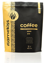 Caffè in grani da 1 kg – Chicchi di caffè espresso Arabica e Robusta di alta qualità, tostati a mano su fuoco a legna per un'esperienza ricca e aromatica di caffè in grani interi