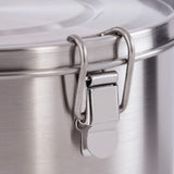 Tatonka Food Bowl - Contenitore per alimenti/ciotola in acciaio inossidabile - Con coperchio, clip di fissaggio e scalabilità del volume - Volume 0,5 L / 0,75 L / 1 L Contenitori per alimenti Naty Shop