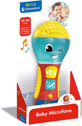 Clementoni - Microfono Baby, Gioco di Musica Elettronica per la Prima Infanzia, Giocattolo 10-36 Mesi, Centro Attività con Luci e Suoni, 17931 Baby Toys Naty Shop