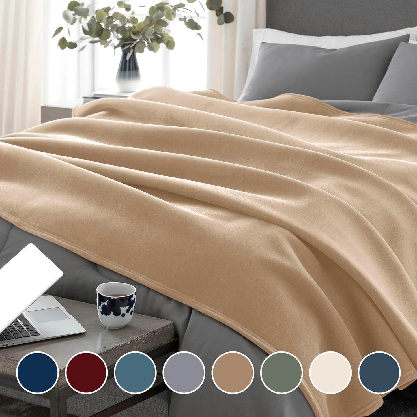 Vellux Original doppio soffitto, colore marrone chiaro. Piumini e trapunte Naty Shop