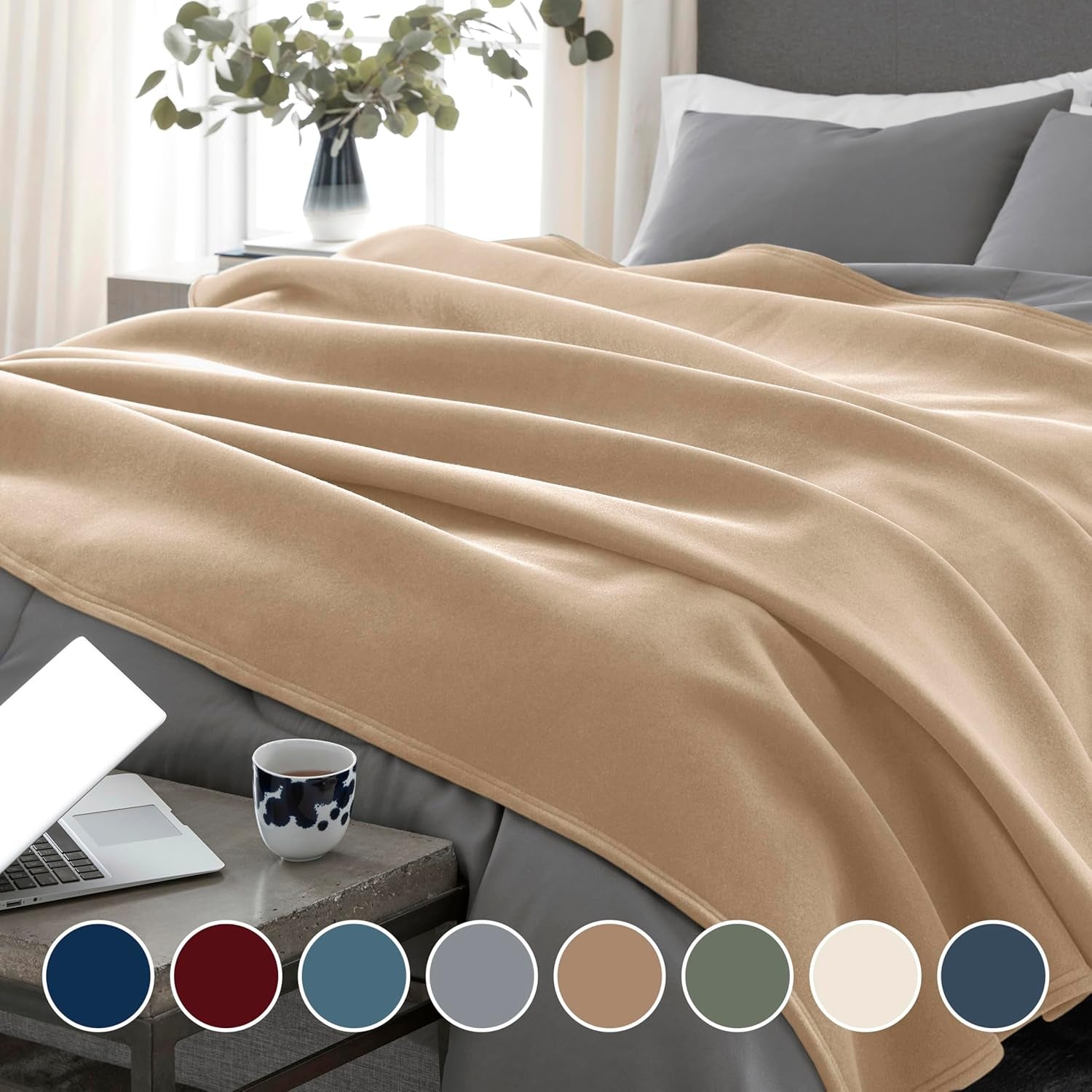Vellux Original doppio soffitto, colore marrone chiaro. Piumini e trapunte Naty Shop