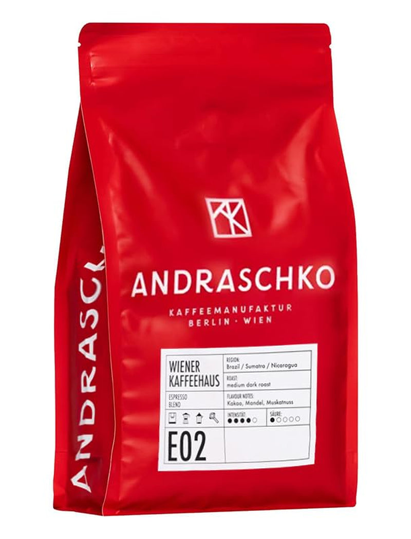 Espresso Bohnen - Wiener Kaffeehausmischung Miscela espresso - Röstung delicato con 100% Arabica aus 7 Herkunftsländern - frisch in Berlin geröstet - 1kg