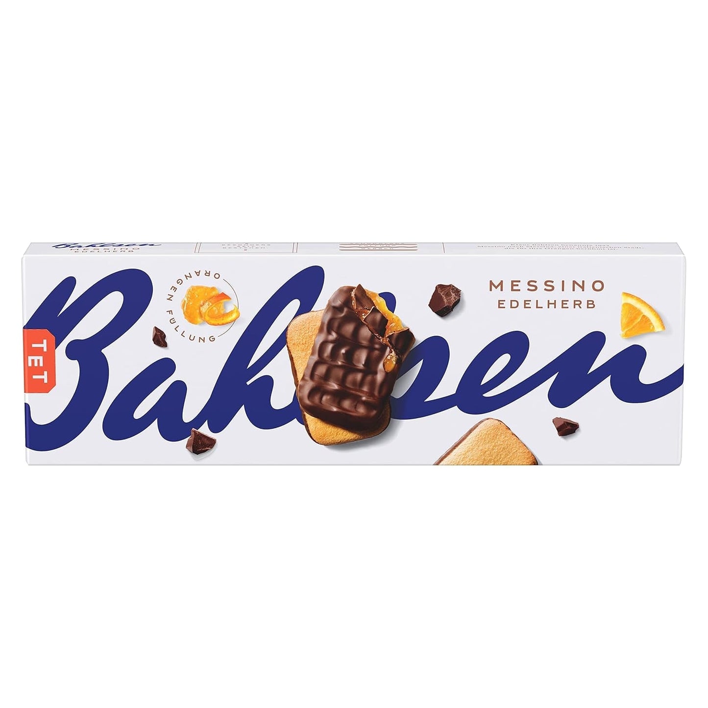 Bahlsen Messino Edelherb - Confezione da 4 - Edelherb Pasta soffice con ripieno di cioccolato e arancia (1 x 125g)