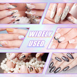 Sularpek 6 Pezzi Pinsel per Nail Art, Pinsel per Nail Art, Set di Pinsel per Nail Art, Set di Pinsel per Nail Art, Strumenti per punteggiare Nail Art con 1 applicatore a pennello in spugna, Accessori per Nail Art per design fai da te per Nail Art
