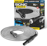 Tubo da Giardino da 30 m, Tubo per Acqua in Metallo in Acciaio Inossidabile 304, Tubo Flessibile da 30 m, Anti-Gentile, Ultraleggero e Durevole, Resistente allo Strappo, Facile da Avvolgere, 500 PSI