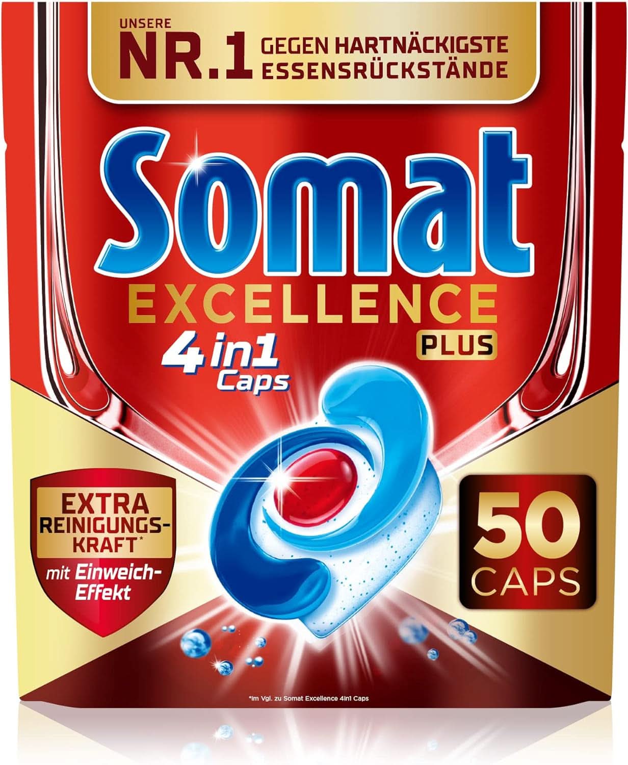 Somat Excellence plus 4In1 Caps (50 Caps), pastiglie per lavastoviglie Naty Shop