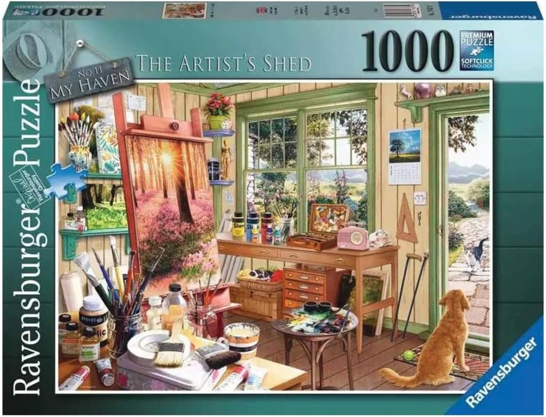 Ravensburger Puzzle 1000 pezzi - Il mio rifugio: la capanna dell'artista Puzzle Naty Shop Nuovo design