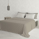 Trapunta estiva biancheria da letto italiana CHIC, microfibra, DOPPIA 250X250Cm, marrone Trapunte e trapunte Naty Shop