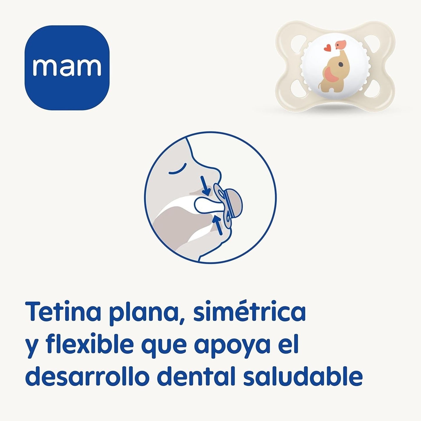Ciuccio MAM Clip It! Spilla & Original S226 Skinsoft™ in silicone, ultra morbido, per bambini da 0+ mesi