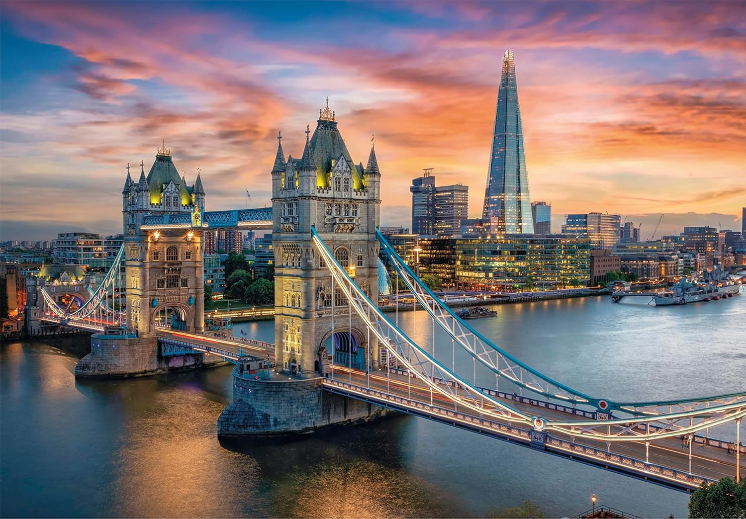 Clementoni - Collezione 31694 - London Twilight, Puzzle 1500 Pezzi Per Adulti E Bambini 10 Anni, Gioco Di Abilità Per Tutta La Famiglia Puzzle Naty Shop