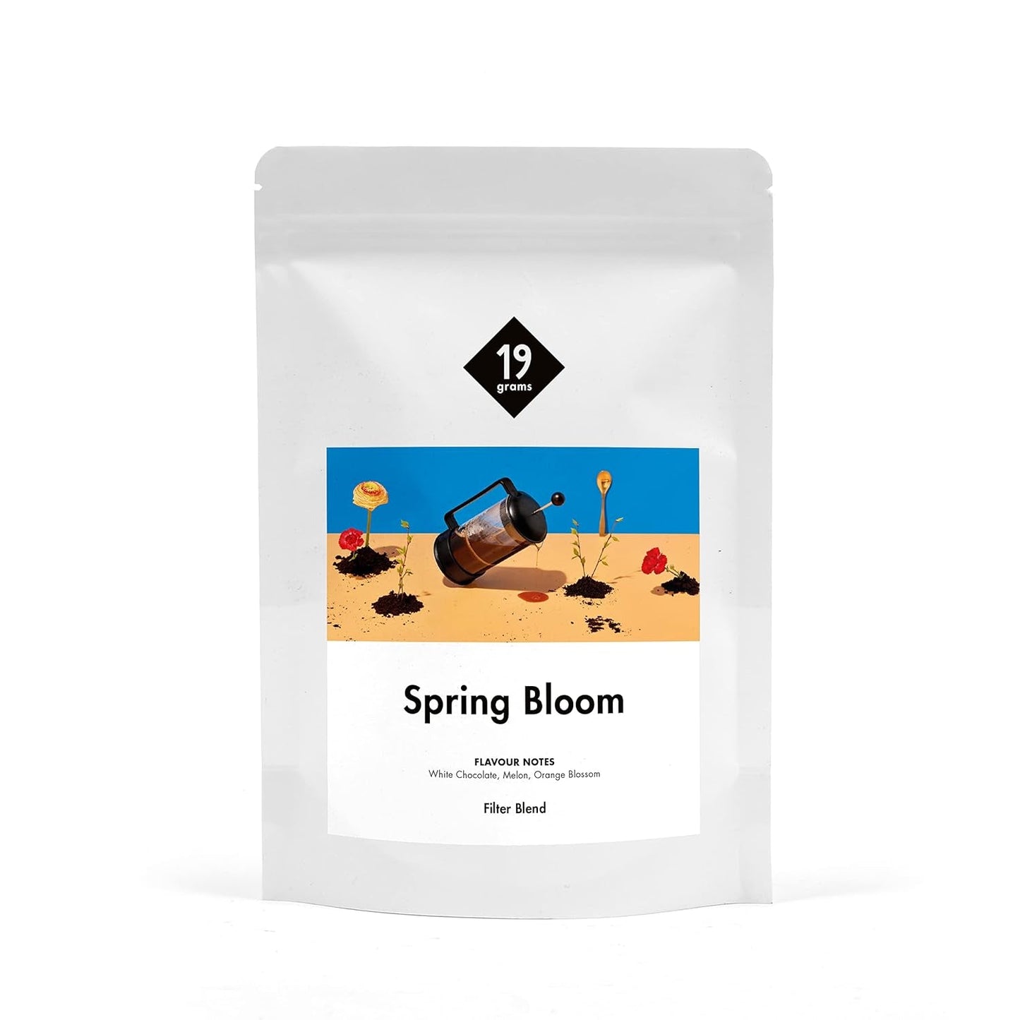 Filtro fioritura primaverile | 250 g di cereali integrali | giusto e sostenibile | appena fritto | caffè in grani 100% Arabica | caffè speciale | 19 grammi di Cafe Roastery…
