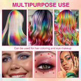 Tintura per capelli temporanea per bambini, 5 colori, lavabile, mascara, gesso per capelli, tintura per capelli Naty Shop