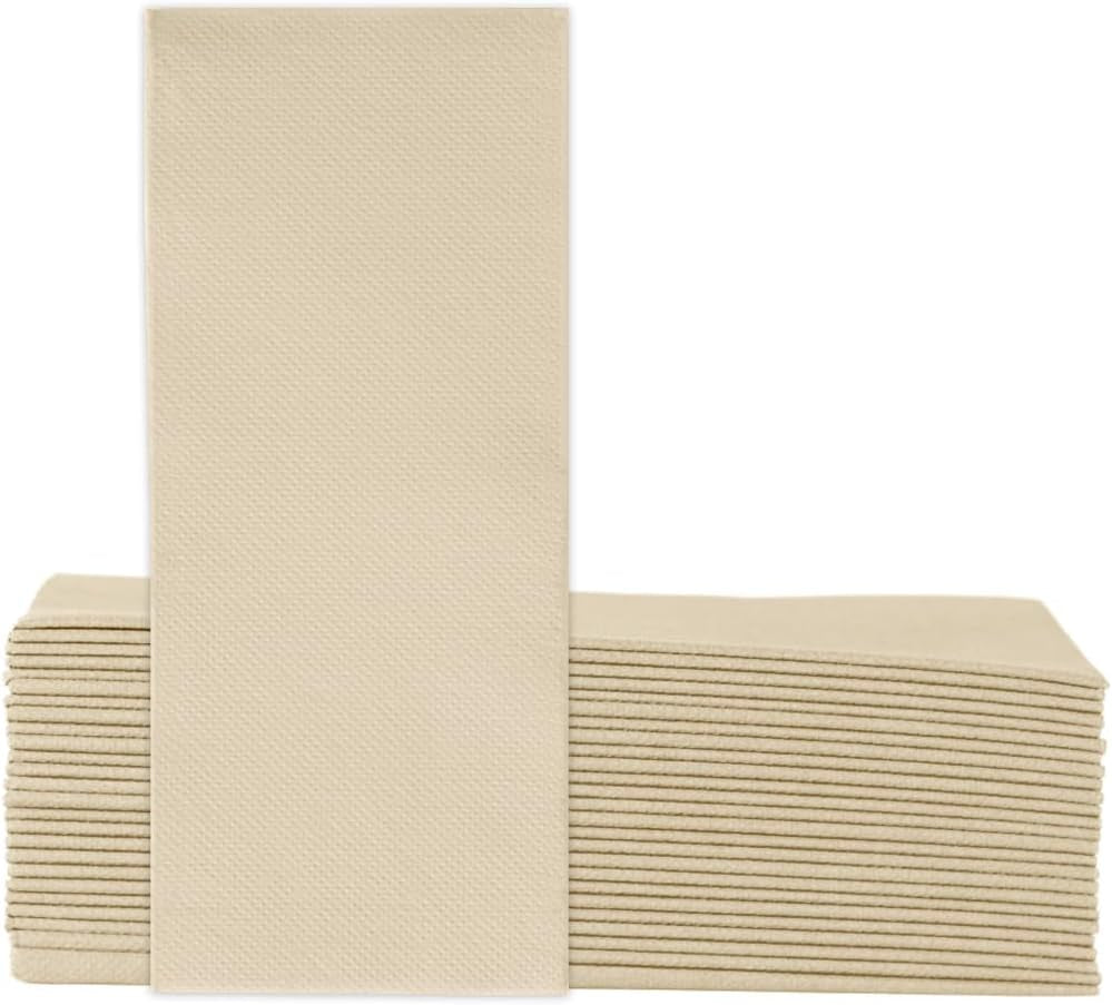Soft Point 50 fazzoletti di carta 1/8 di piega Fazzoletto di carta usa e getta di alta qualità 32X38 cm Champagne